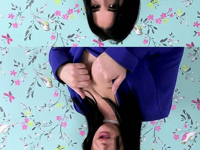 Busty milf Nicola Kiss gets excited in nylon tights