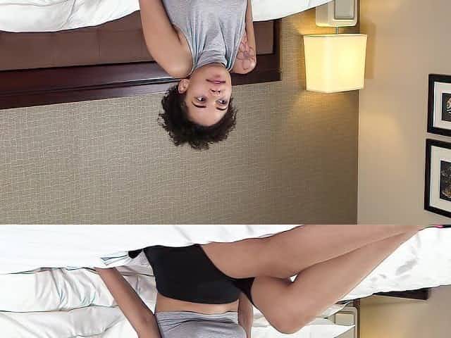 Ebony teen babe Marie fucked hard and gets her pussy cream pied