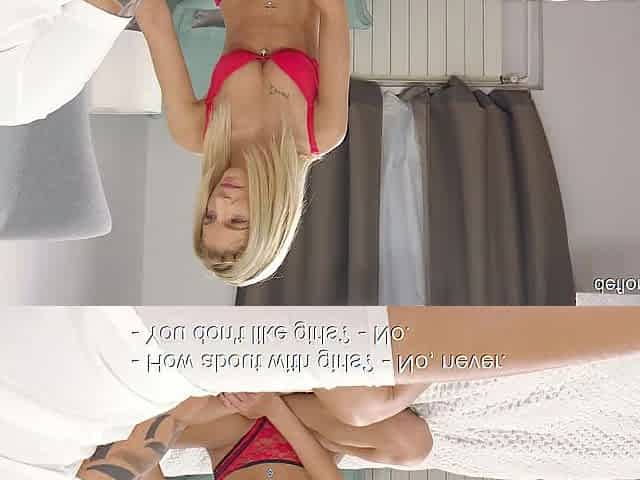 Teen blond Martina Vilaggio losing of virginity previous to the camera!