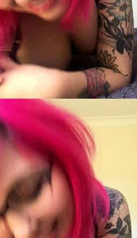 Big boobs milf masturbates with her dildo