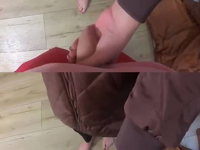 The Bad Guy - A Lot Of Pee, Golden Shower, Farting And Cum On My New Downjackets- Preview