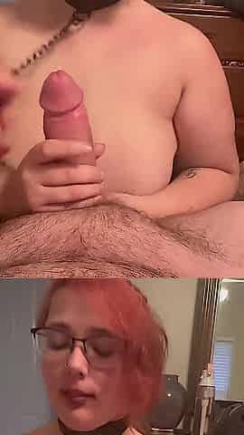 Breasty Cherrystrawbaby gives amateur oral sex pt2