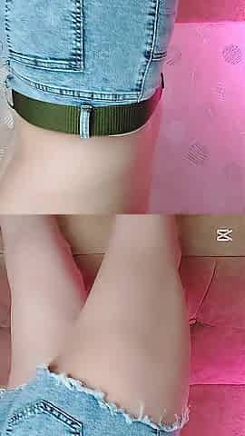 Cute Sassy Femboy Rocking Cowgirl Style Crop Shirt & Butt Shorts - 90+ Minutes of Live Pleasure