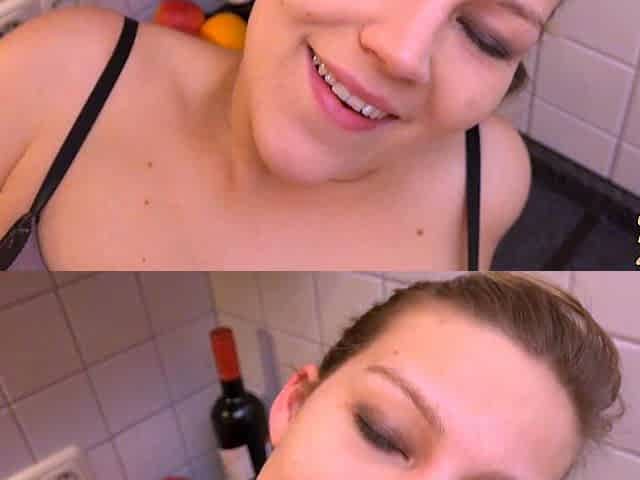 pov homemade amateur girlfriend facial cumshot she loves it