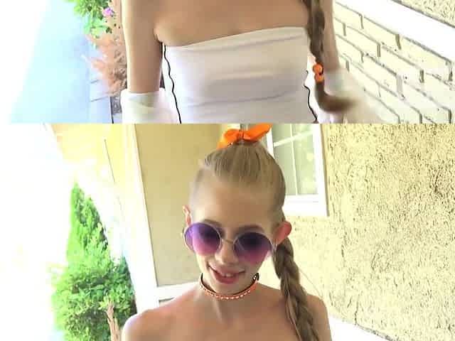 Bryan Gozzling - Skinny Blonde Kyaa Begs To Get Fucked By