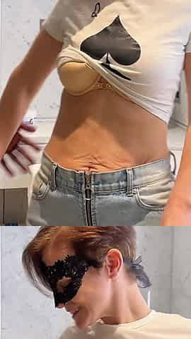 Lucy's Bathroom Thrill: BBC Blowjob, Bent Over the Sink, and Mirror Sex with Easy Access Jeans