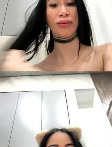 Busty brunette solo masturbation
