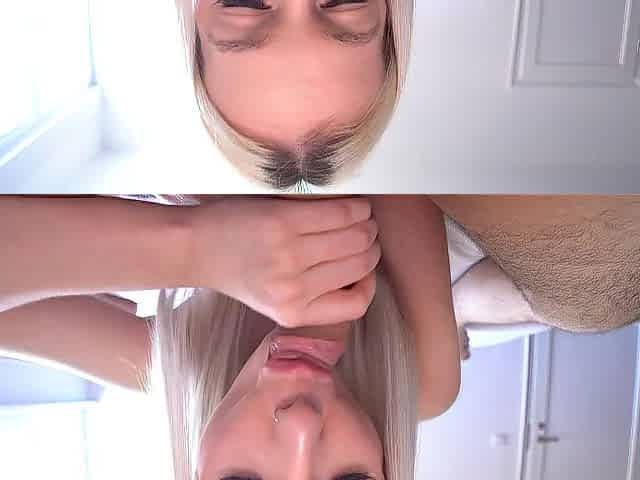 Cute Golden-haired Sucked My Wang And Then Ride It With Her Creamy Vagina