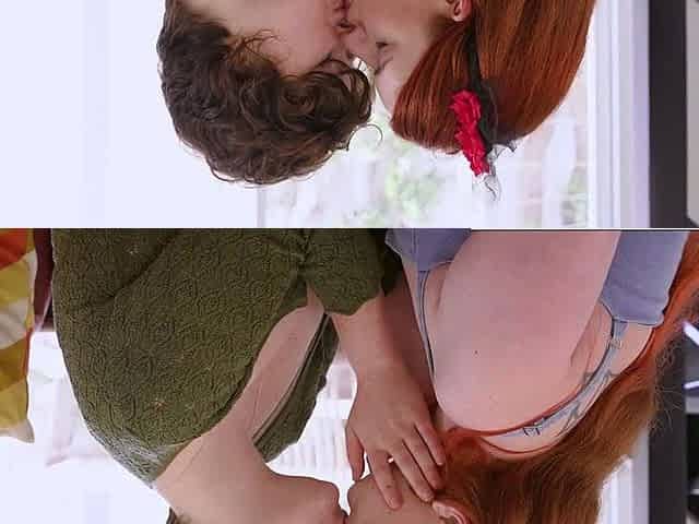 Hairy redheads have lesbian sex