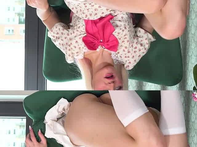 Slutty hawt girl Daruma Rai groans as that babe screws her vagina with a sex tool.