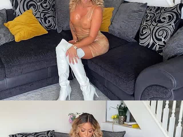 An appealing blonde with big boobs and sexy masturbate