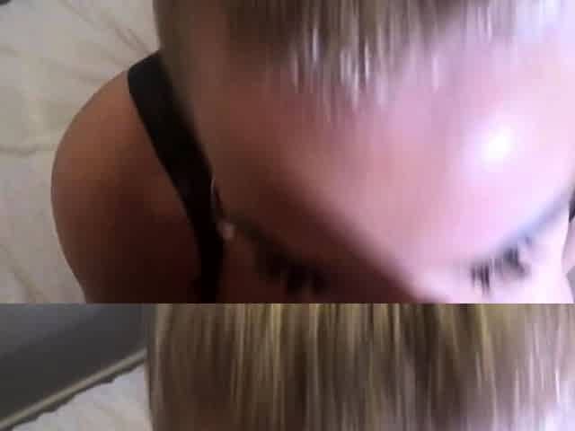 Bitch gives wam blowjob and handjob in pov scene