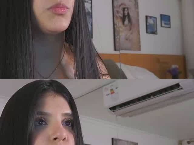 Close up teen foot worship