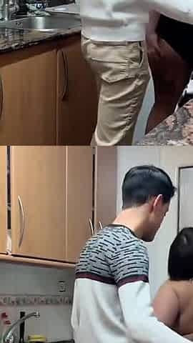 I Get Home From Work I See Her in a Dressing Gown Cleaning the Kitchen, I Give Her Frankfur Between Stoves and Pans, I Fuck Her