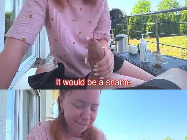 Public Risky Sex And Huge Cumshot On Face!