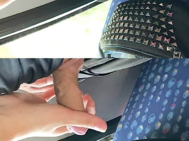 Hand Job On the Public Bus. That guy Comes also fast