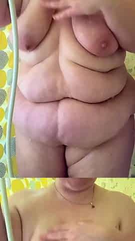Bbwbootyful having a shower soaping my body