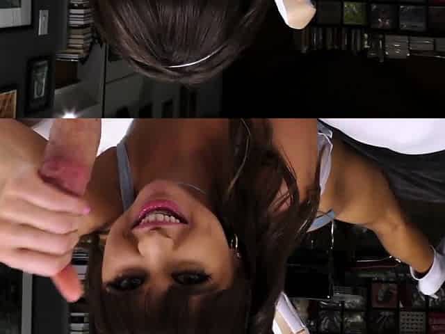 Riley Reid Gags Then Begs for Cum In A POV Anal Fuck