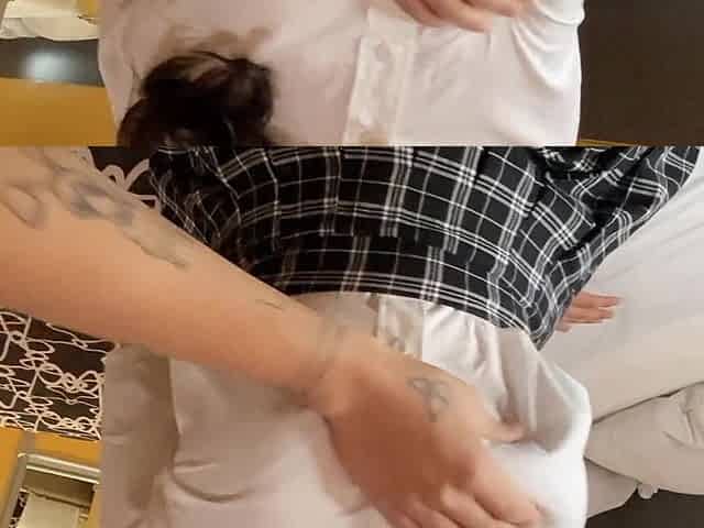 Hot schoolgirl gets dicked down back home till creampie