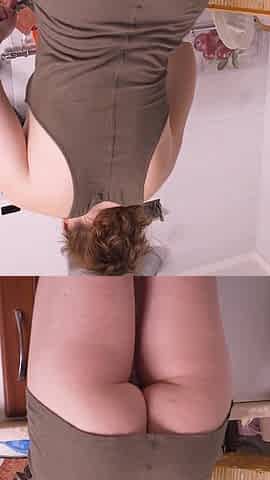 Hot Wife Cooking and Flashing Ass