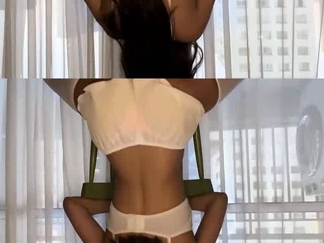 Brazilian Brunette's Kinky Solo Striptease