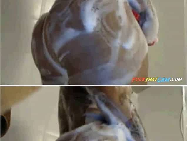 Big Booty Latina With Huge Tits In The Shower