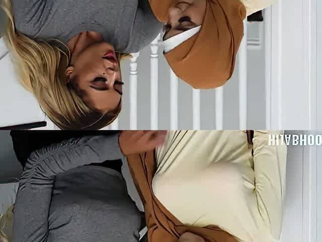 New Tutor Fuck The Hijab Student And Her Stepmom During Stu P2