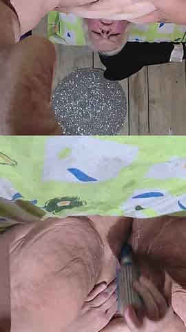 Kinky Whore Fucks a Brush