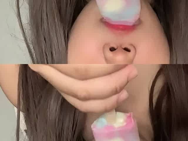 Oriental Hotty Sucking Ice Cream ASMR