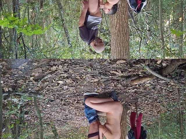 I met a stranger while I was naked in the woods.