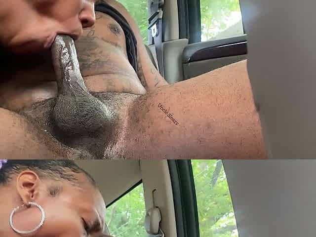 Car Oral-job in public