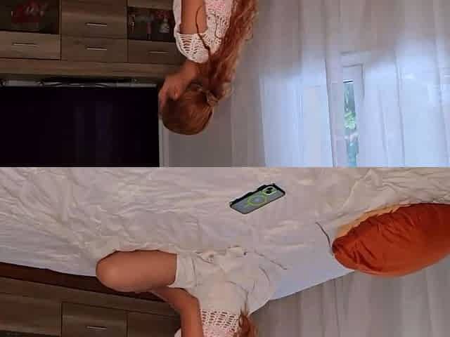 Cute Busty Redhead Teen Cheats With Roommate