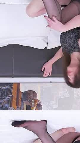 Mature Housewife Kristine Von Saar Rubs Her Hairy Pussy Until She Cums