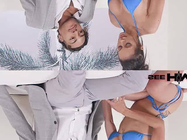 Augie Ryder Gets His Feet Worshiped By Breasty Angel Gia Venetti!