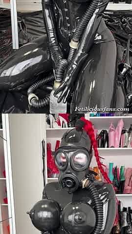 Cum Play with Me in Heavy Rubber