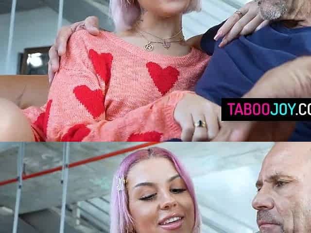 Perv stepfather slams stepdaughter's clinging vagina to multiple orgasms as that babe talks obscene to him