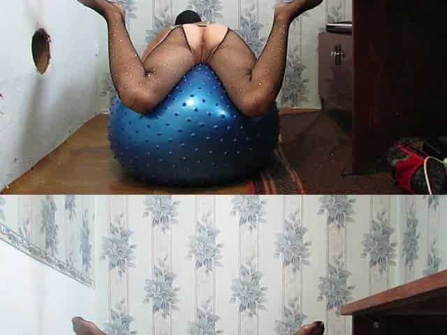 Charging a Naked MILF on a Ball