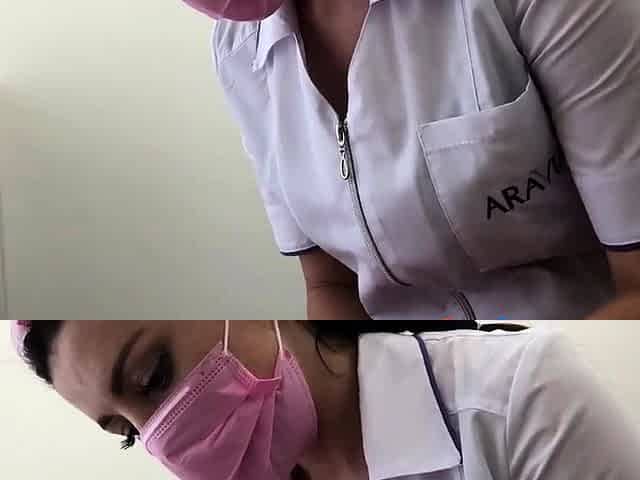 Sexy Nurse Blows Patient in Exam Room