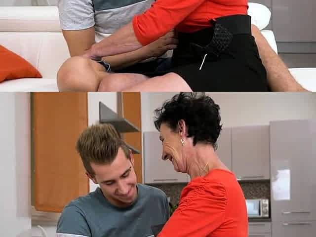 Finger fucked old lady