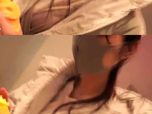 Small titted asian teen Sevil take a giant cock