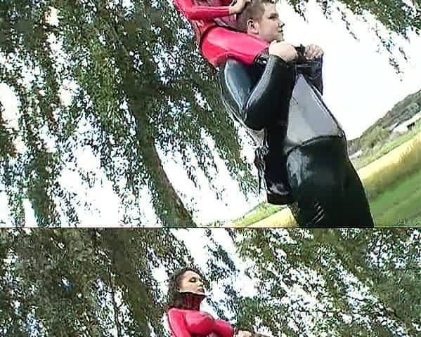 Latex outdoor sex