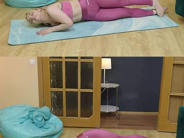 Yoga with Stepmom Turns Into Facesitting Lesbian Sex