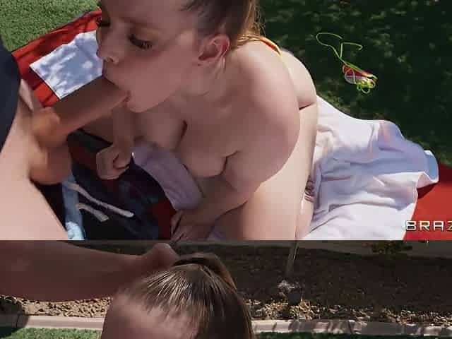 Van Wylde And Codi Vore - Sucks And Tit Fucks Firm Cock Before Getting Laid