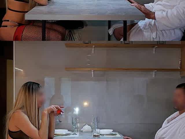 role play, unusual dinner, cum in twat????