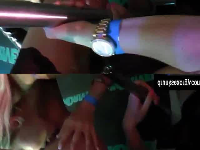 Hawt party hotties bang dongs in club