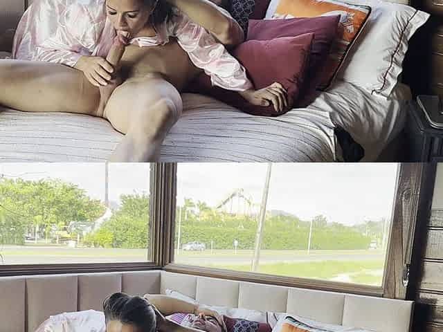 Fucking the Hot Girl Raw and Cumming in Her