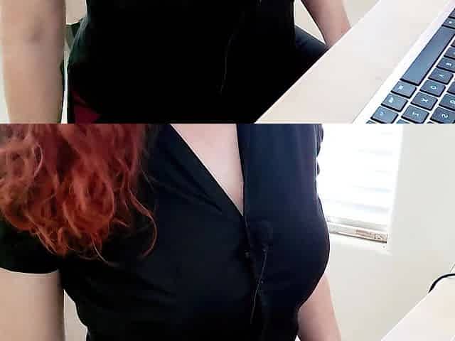 ASMR Hawt Little Intern Gives Boss JOI And Helps Him To Cum.