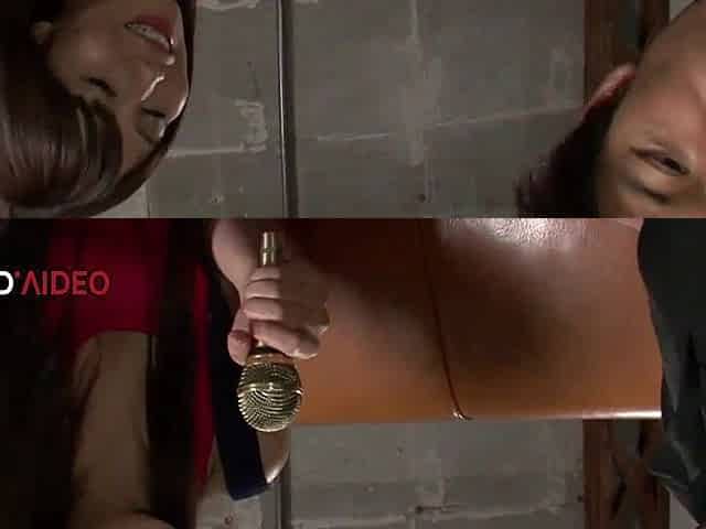 Nasty Oriental Karen Natsuhara enjoys intensive toy play in vehement slavery scene
