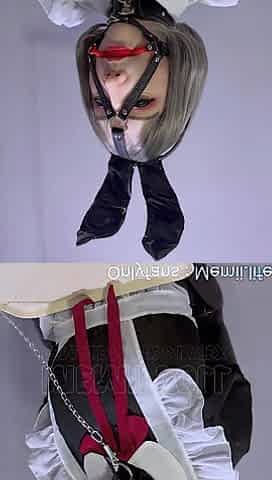 Female mask Memii Latex Slavery Maid
