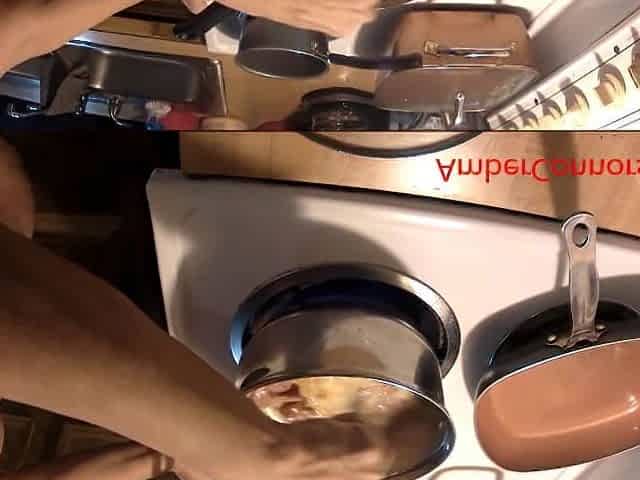 Nude Cooking and Peeing